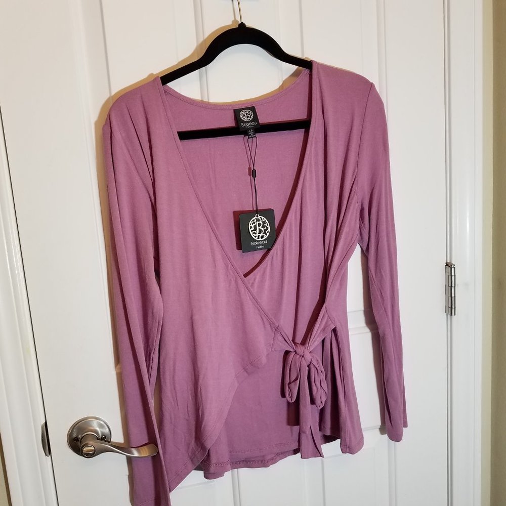 Bobeau wrap blouse